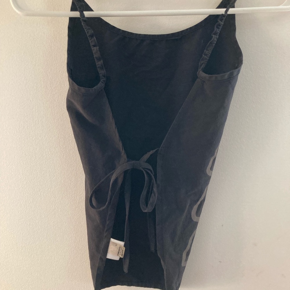 Cyber dog tie-back top